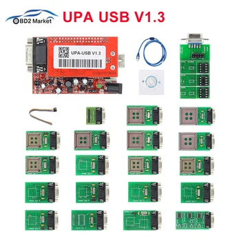 

UPA USB Programmer V1.3 ECU Chip Tunning UPA USB Main Units 2014V With Full Adapter ECU Programmer Diagnostic-tool