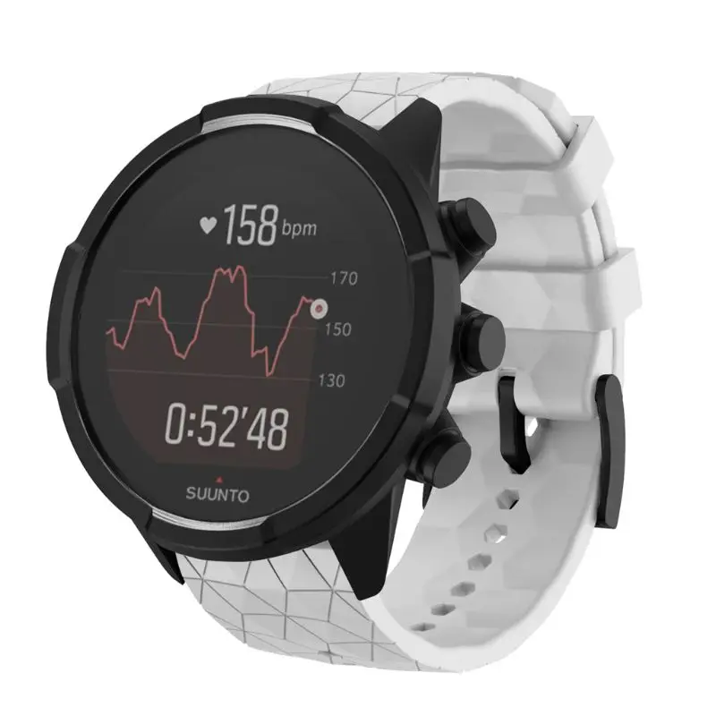 Silicone Watchband Quick Release Wrist Watch Strap for Suunto 9 Baro/9 Bracelet for smart watch