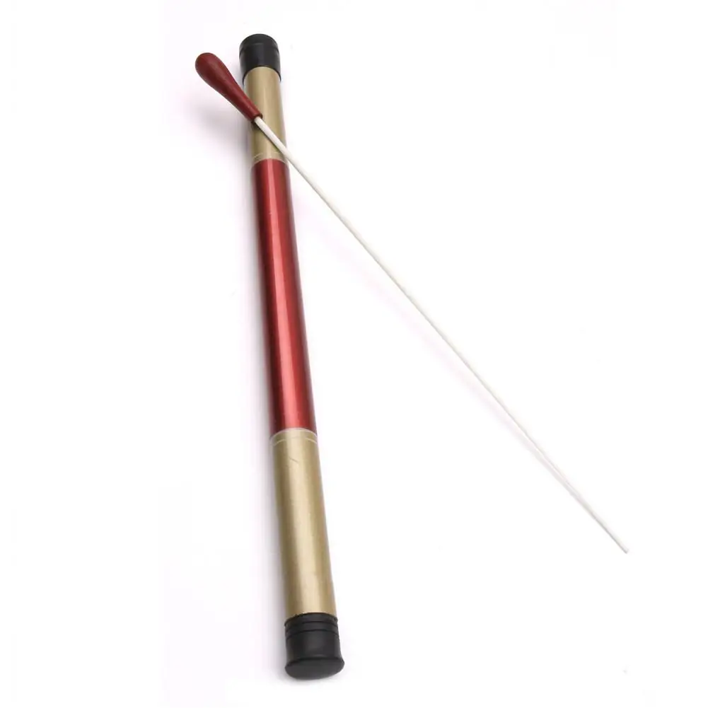 Music Conductor Wooden Baton Band Director Stick Rhythm Music Wand Orchestra Concert Conducting Rosewood Handle With Tube