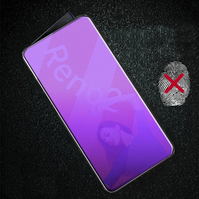 Полное покрытие для OPPO Reno2 Z, анти-синее матовое закаленное стекло, синий светильник, матовая защитная пленка для OPPO Reno 2 2Z Reno2Z