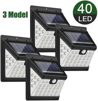 

Outdoor Solar Lamp 40 LED Solar Light Powered Sunlight Waterproof 3 mode PIR Motion Sensor Street Light for Garden Decoration