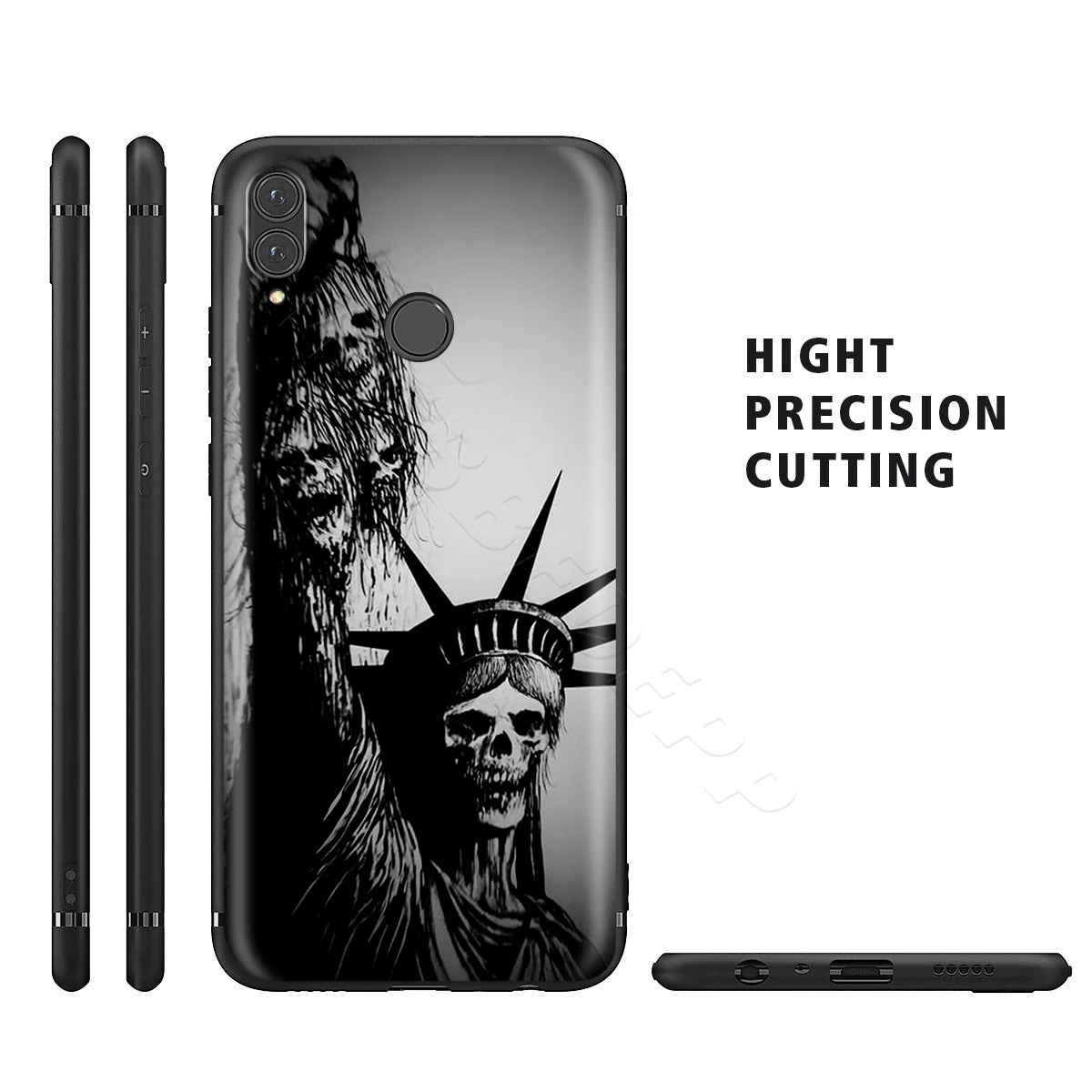 Чехол Webbedepp Satanic Scary Skull для huawei Honor 6A 7A 7C 7X8 8X 8C 9 9X10 20 Lite Pro Note View