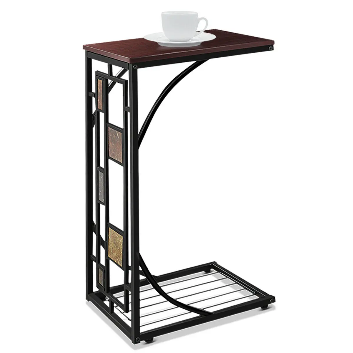 

Costway Coffee Tray Side Sofa Table Ottoman Couch Room Console Stand End TV Lap Snack