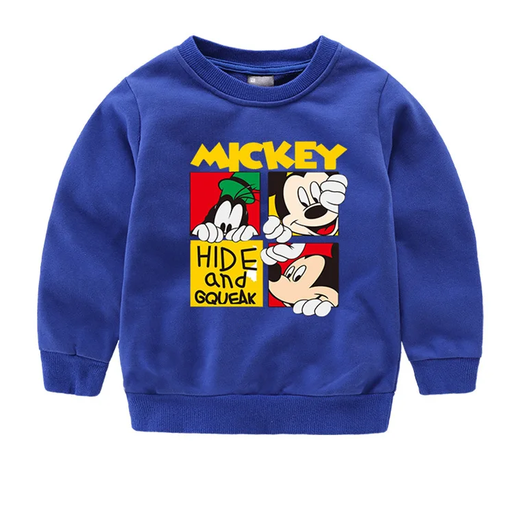Diasny/Одежда для маленьких мальчиков футболка Зимняя одежда для девочек детская одежда футболка для мальчиков Одежда для маленьких мальчиков, одежда для детей с Микки Маусом