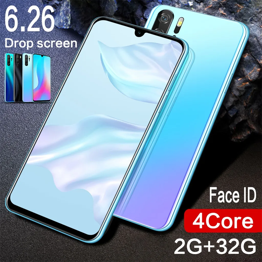 Дропшиппинг P30 Pro четырехъядерный 6,26 дюймов HD камера Android 8,1 2G+ 3 2G gps 3g мобильный телефон