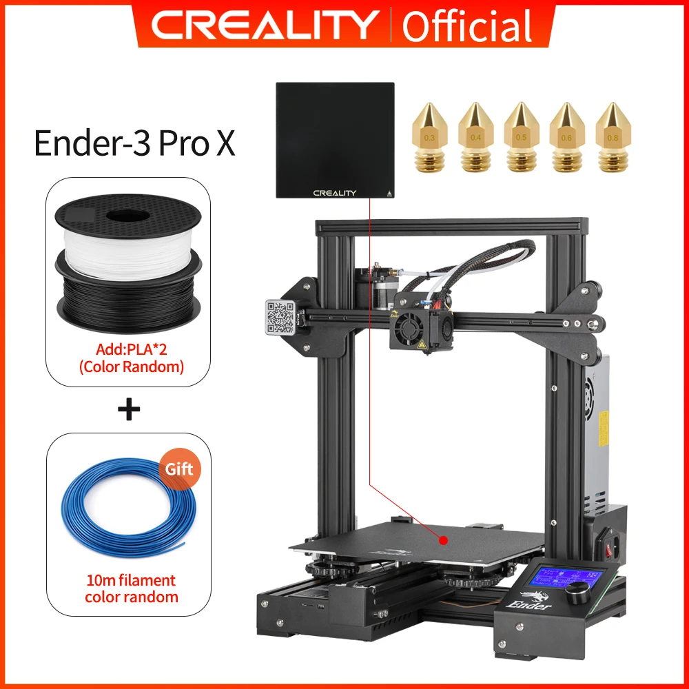 resin printer CREALITY 3D Ender-3 Pro Printer Printing Masks Magnetic Build Plate Resume Power Failure Printing KIT Mean Well Power Supply 3d printers 3D Printers