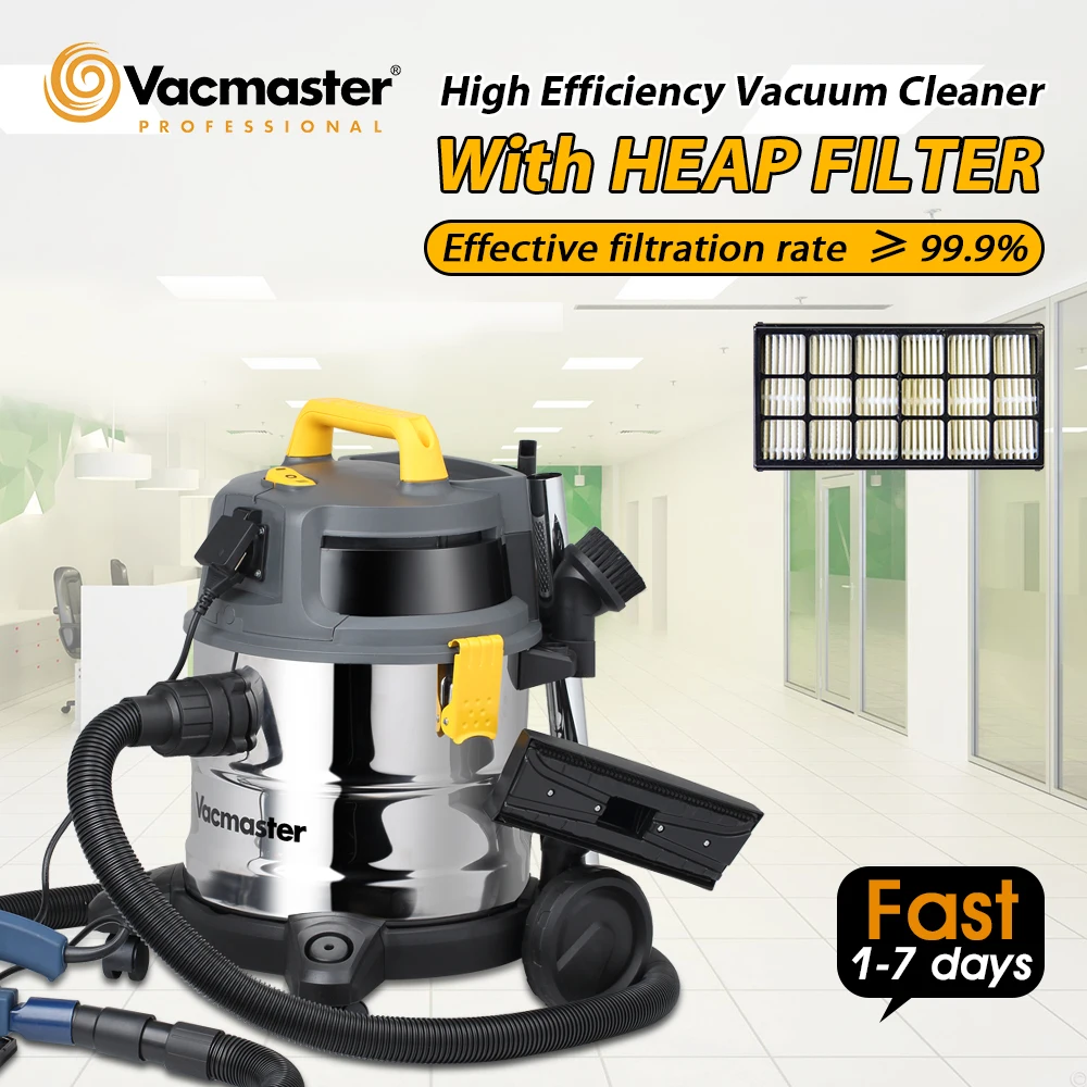 

Vacmaster 2 in 1 Vacuum Cleaner for Home Industrial Cleaner with HEPA Filter Stainless Steel Tank Workshop Garage Dust Collector
