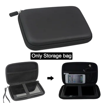 

7 Inch Anti Scratch EVA Storage Bag Mesh Pouch GPS Navigation Zipper Closure Vehicle Portable Travel For Garmin Drive Smart 61