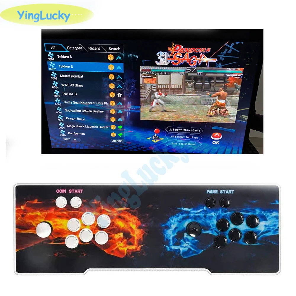 

Pandora joysticks 2650 in 1 Pandora Box 3D wifi Family-Version 40p arcade PCB for free play Coin HD video Jamma games HDMI VGA