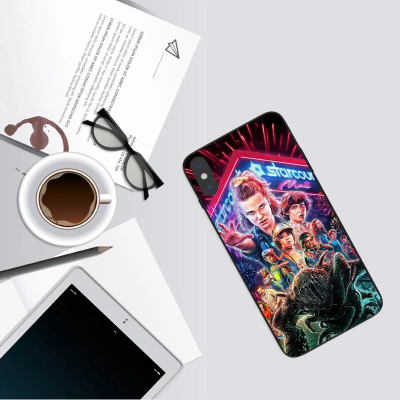 TPU Чехол для телефона Stranger things Сезон 3 мягкий черный ТПУ чехол для iPhone 11 11PRO MAX X 5 5S 6 6splus 7 8 Plus XR XS MAX - Цвет: TPU