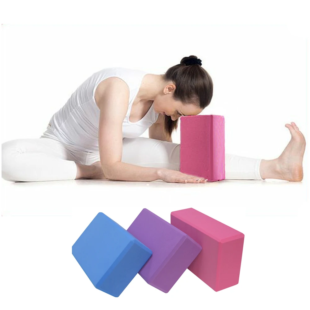 Exercise Fitness Yoga Blocks Foam Bolster Pillow Cushion EVA Gym