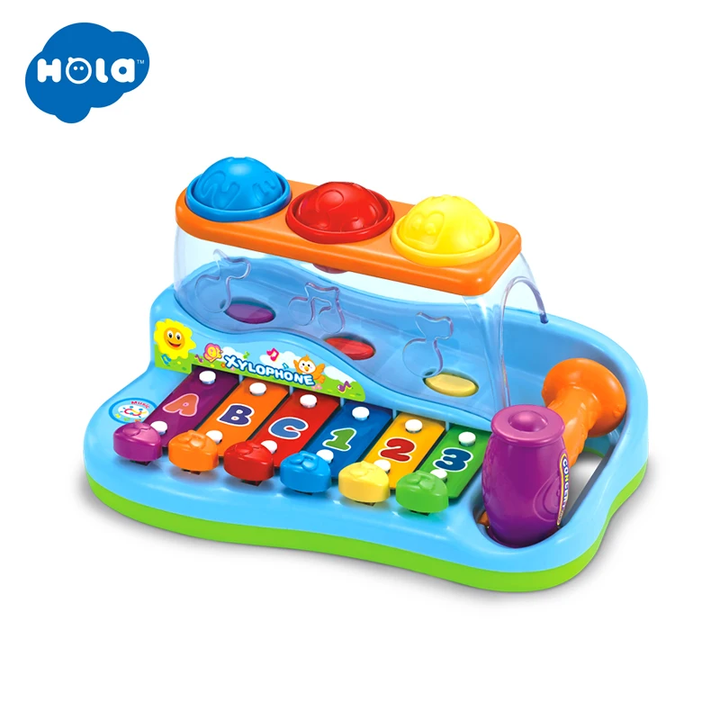 HOLA TOYS 856 Toy Musical Instrument Baby Child Kids 8-Note Music Toys Gift Wisdom Smart Clever Development Musical Toy For Baby
