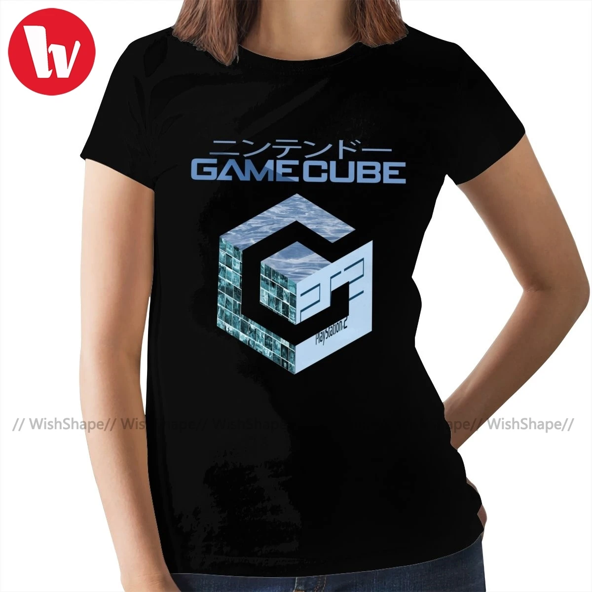 Seal T-Shirt Vaporwave Gamecube T Shirt Street Fashion Short-Sleeve Women tshirt Oversize Ladies Tee | Женская одежда