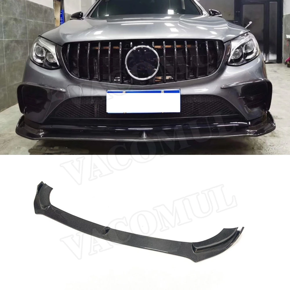

Carbon Fiber / FRP Front Lip Spoiler for Benz GLC Class W253 GLC63 2014-2018 Head Bumper Chin Guard Car Styling Decorations