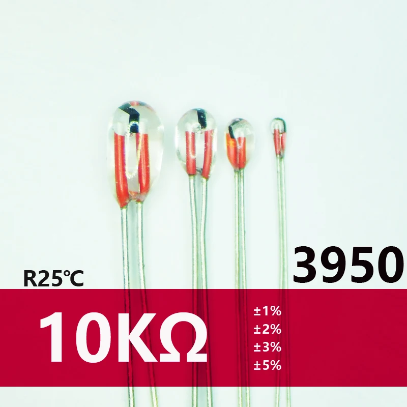 

MGB MF51 10K 103 1% 3950 3975 Glass-sealed NTC thermistor temperature sensor probe in Lingee