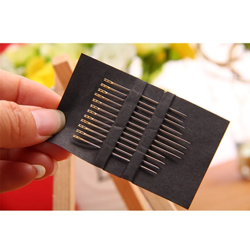 

12PCS/Set Darning Needles Multi-size Side Opening Needles Blind Needle Sewing Stainless Steel High Quality Hand Sewing Needle