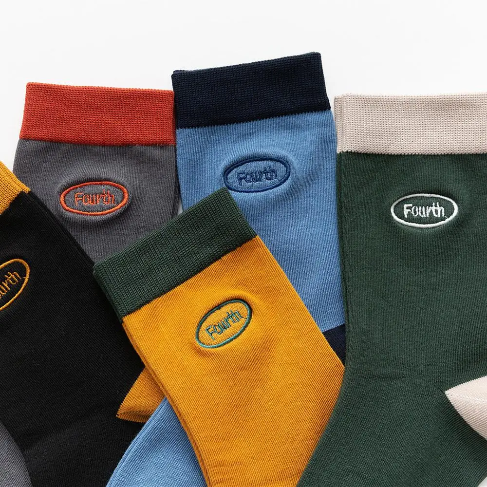 

Mens Alphabet Embroidery Tide Flow Cotton Socks Male Woman Fashion Leisure Breathable Business Against Stench Stockings 2020 New