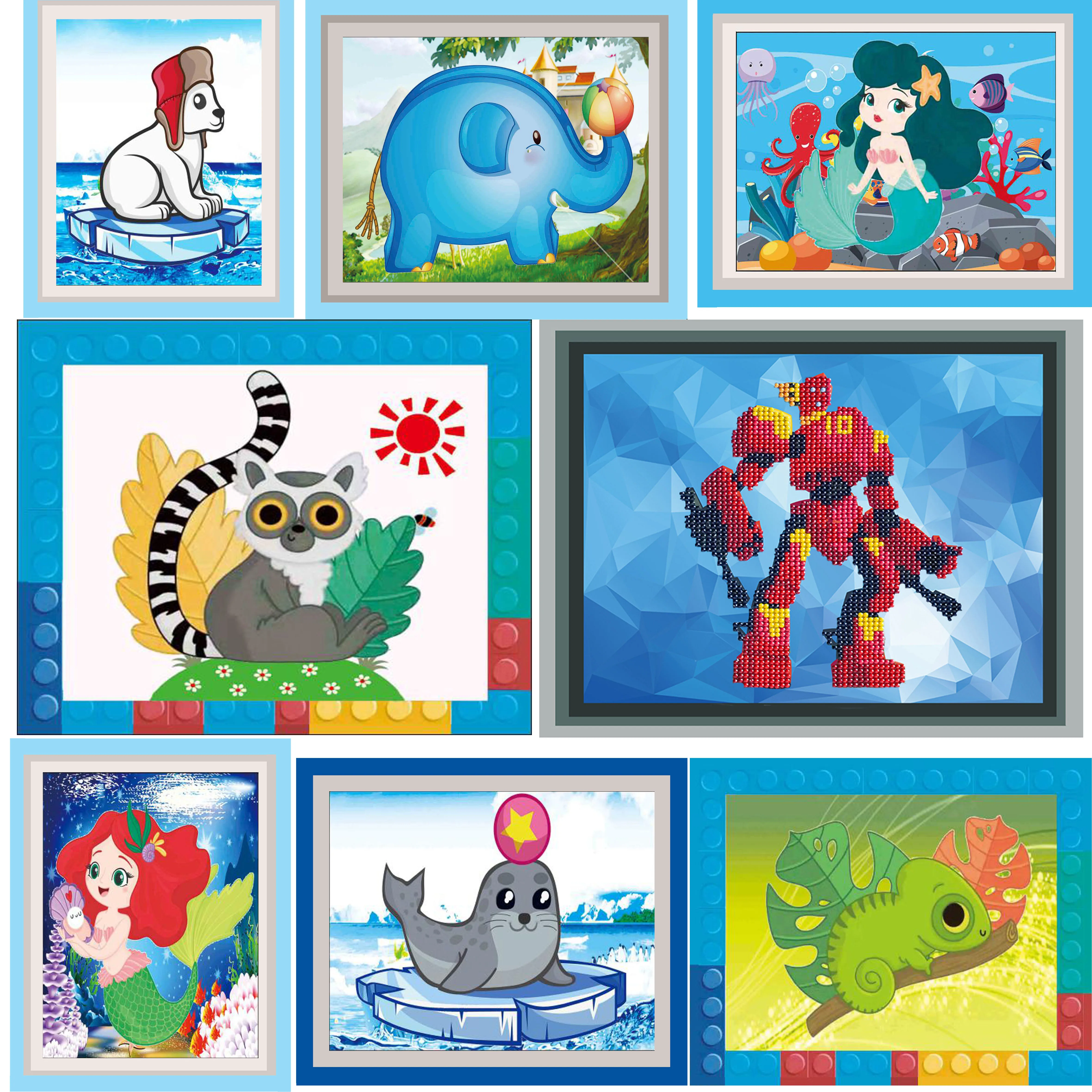 

5D DIY Diamond Painting Christmas Animals Cross Stitch Full Animal Diamond Embroidery