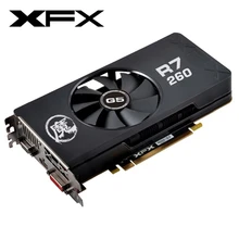 Оригинальные XFX R7 260X2 GB видеокарты AMD Radeon R7260 2GB видеокарты GPU Настольный экран компьютерная игровая доска карта Видеокарта