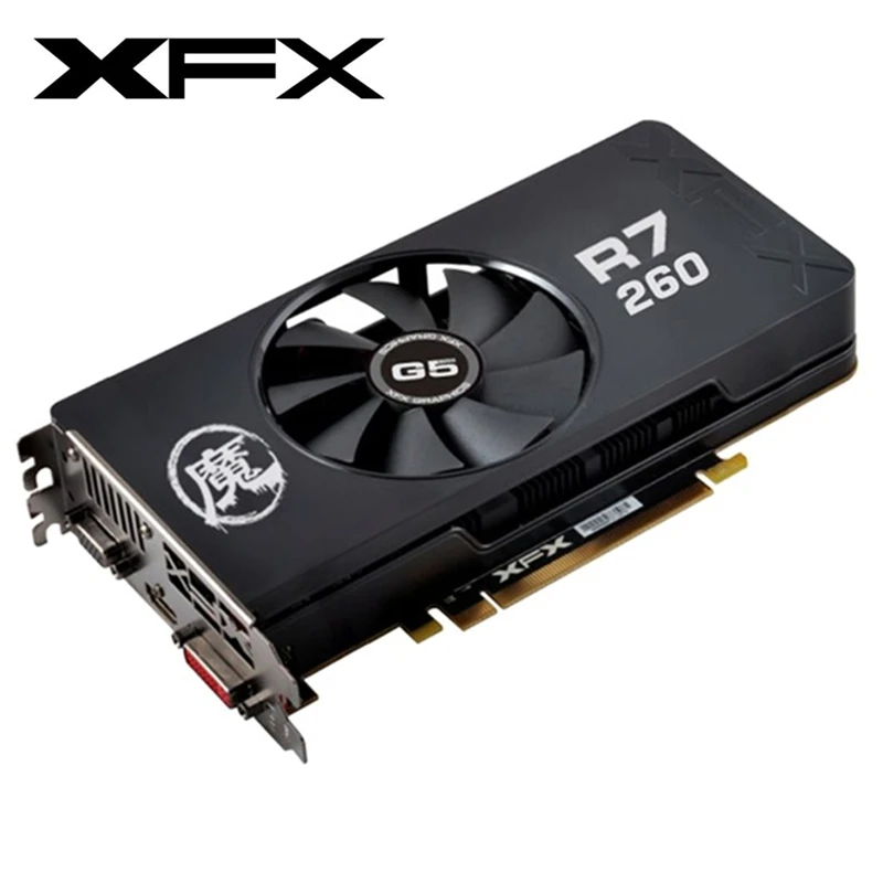 

Original XFX R7 260X 2GB Video Cards AMD Radeon R7260 2GB Graphics Cards GPU Desktop Screen Computer Game Board Map Videocard