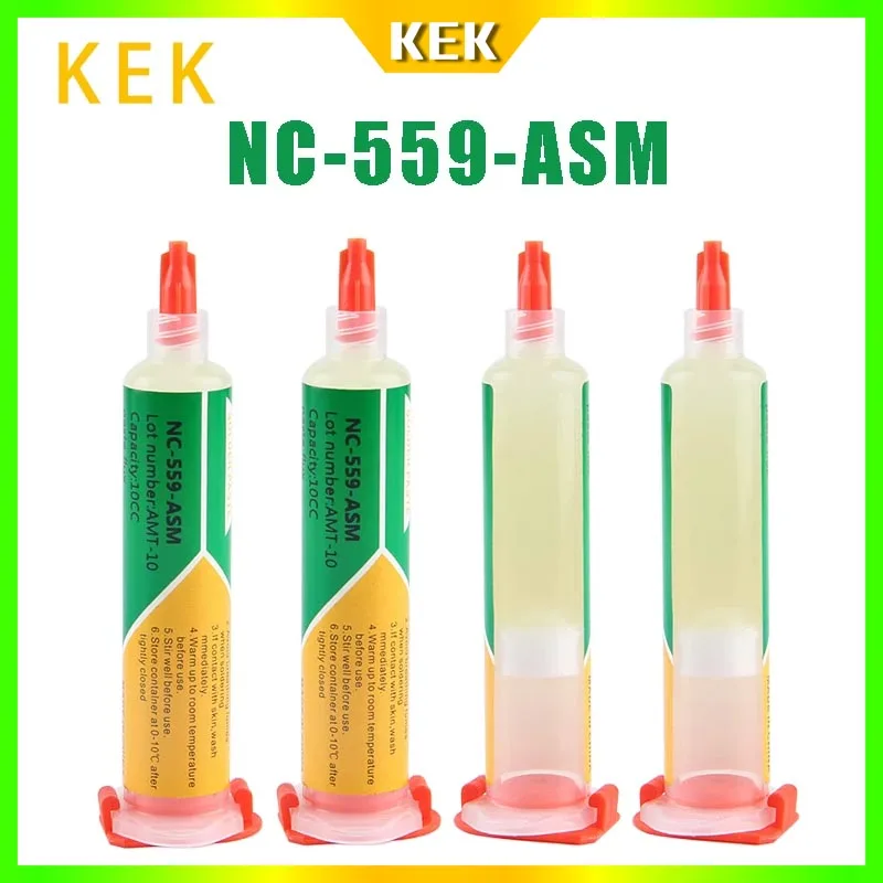 NC-559-ASM Solder Flux 100% Original BGA PCB No-Clean 10cc Welding Paste | Инструменты