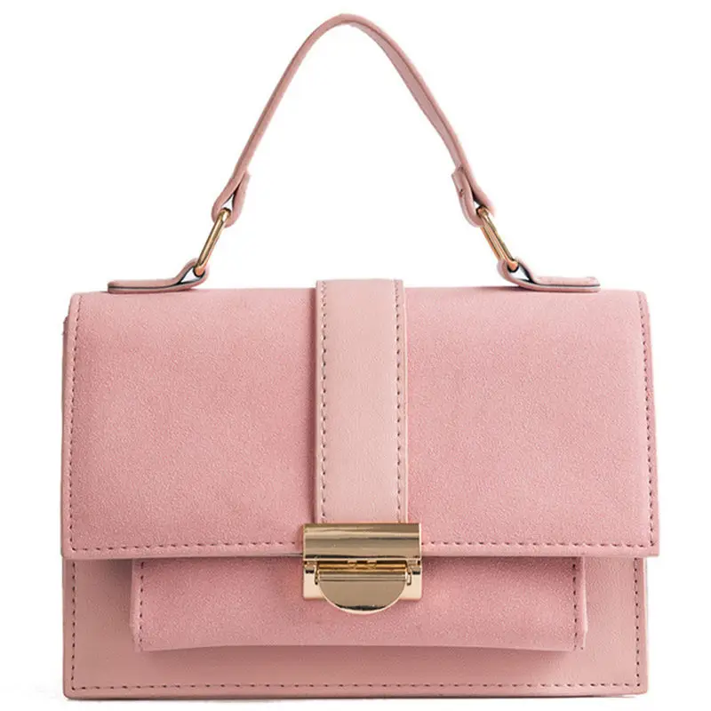 Pink Модные женские сумки через плечо, маленькие Сумки из искусственной кожи, женские сумки-мессенджеры, повседневные сумки через плечо, шикарные матовые сумки розового цвета - Цвет: Pink
