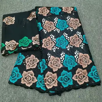 

Latest African Lace Fabric Swiss Voile Lace High Quality Embroider Nigerian French 100% Cotton Lace French Net Lace Fabric