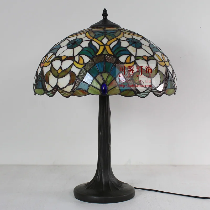 16 дюймов модные Тиффани настольные лампы для Спальня лампы Гостиная прикроватная лампа