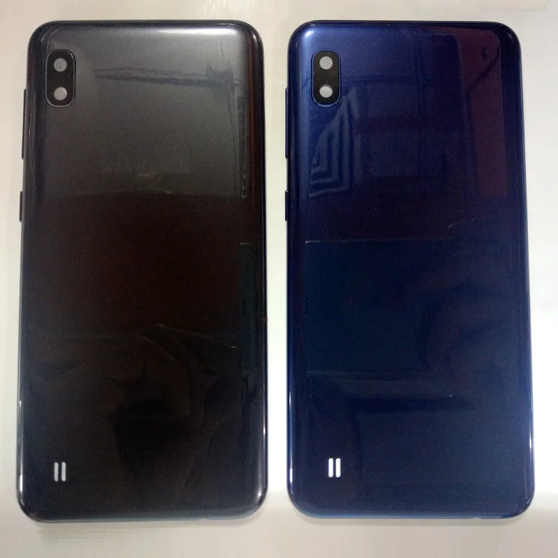 Для samsung Galaxy A10 A105 A105F SM-A105F/DS Корпус Передняя рамка для ЖК-дисплея+ задняя крышка для аккумулятора чехол с боковой кнопкой