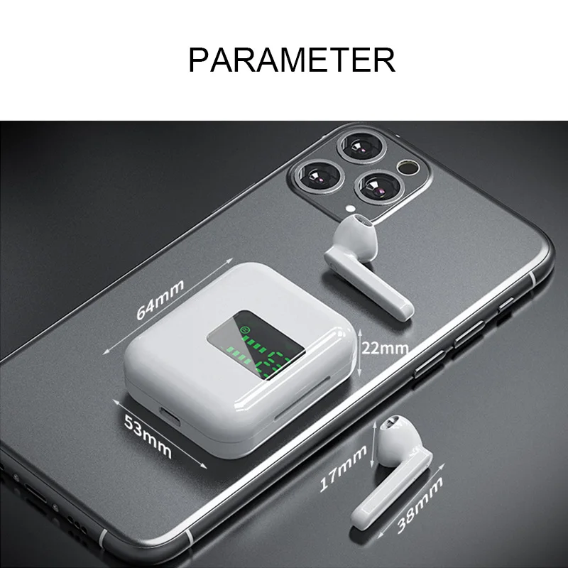 TWS L12 V5 1 Wireless Bluetooth Earphones Touch Control LED Display Sports Noise Reduction Music HIFI Stereo Wireless Headset