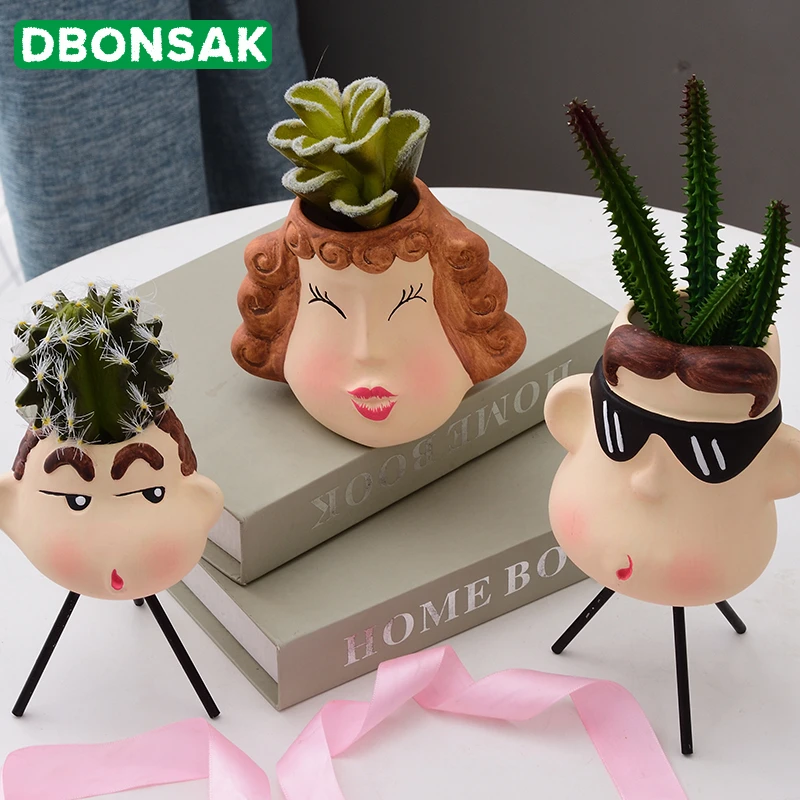 Pot De Fleur En Ceramique Avec Personnage De Dessin Anime Pot De Fleurs Succulent Chat Poisson Chien Animal Ornements Artisanaux Jardin Pour La Maison Micro Paysage Aliexpress
