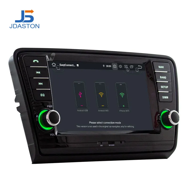 JDASTON Android 9,0 автомобильный dvd-плеер для SKODA Octavia 2013 мультимедийный стерео 2 Din Автомобильный Радио gps навигация ips wifi