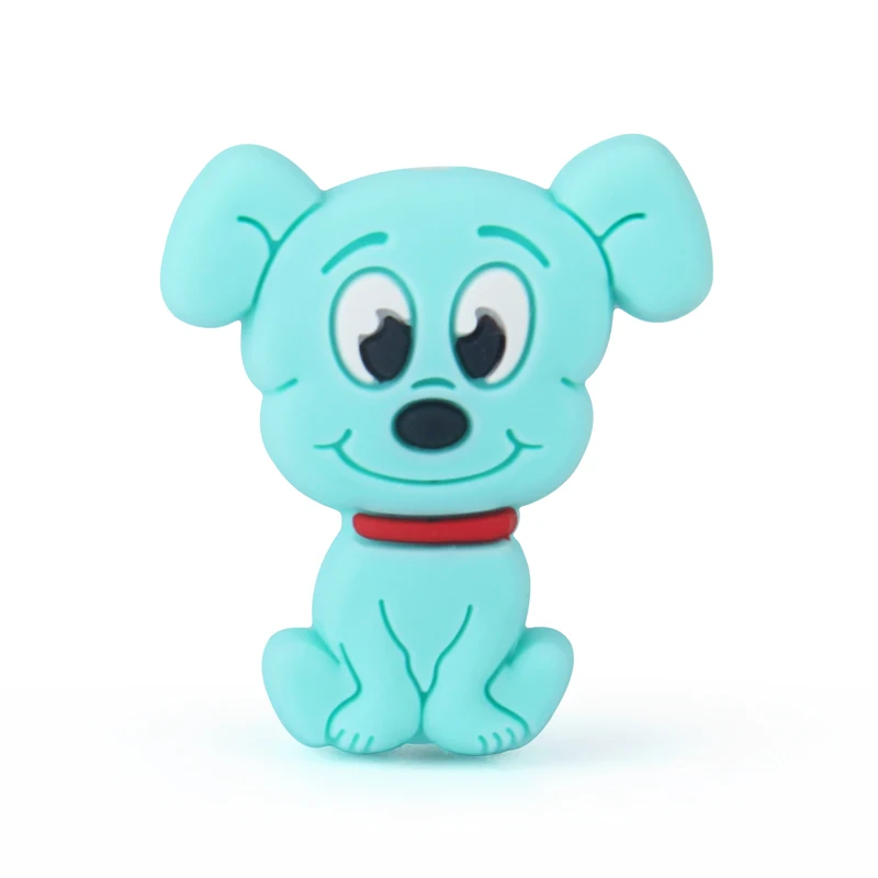 Keep& grow 10 шт. силиконовые бусины для собак Товары для малышей игрушки для прорезывания зубов для изготовления ювелирных изделий своими руками силиконовые бусины без бисфенола Mordedor - Цвет: Mint-10pcs