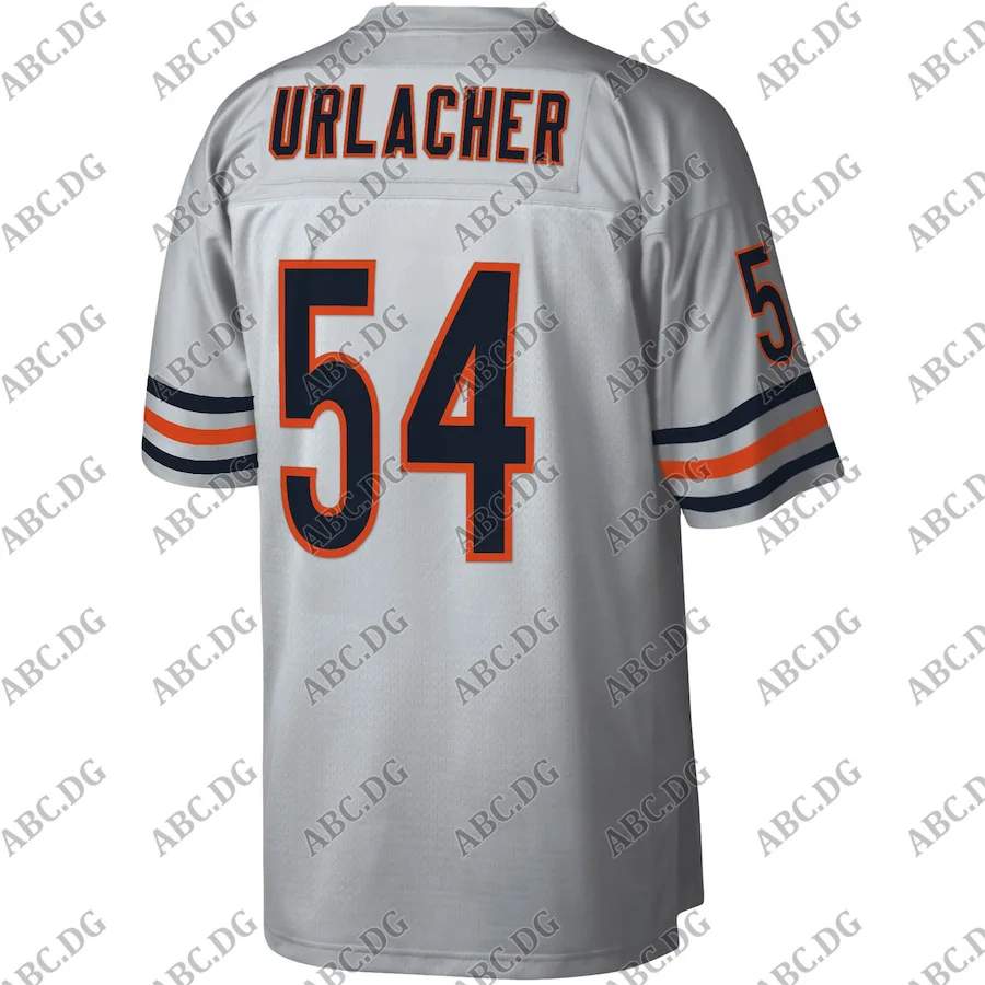 Men Women Kid Youth Chicago Brian Urlacher Mitchell & Ness Platinum 100 Retired Player Legacy Jersey | Спорт и