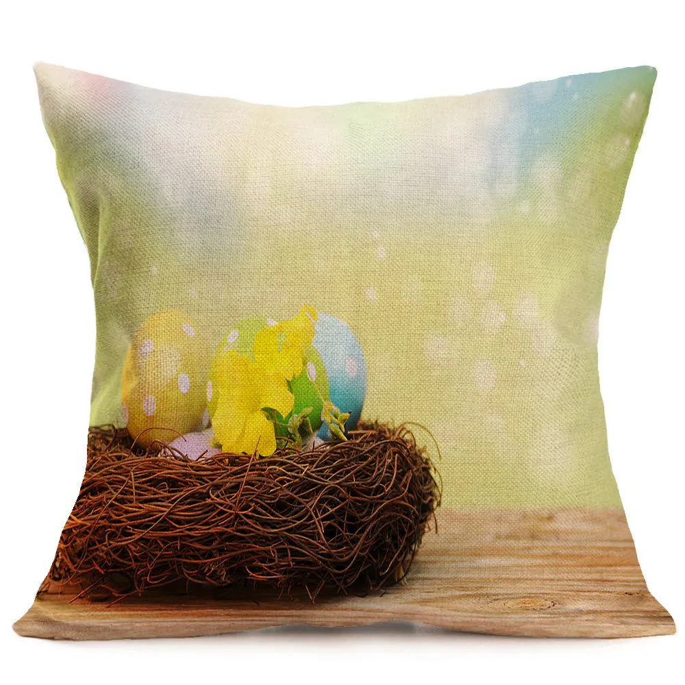 Ouneed Happy Easter bells Rabbit чехол для подушки декоративный чехол на подушки для дивана мягкий чехол для подушки 45x45 см домашний декор