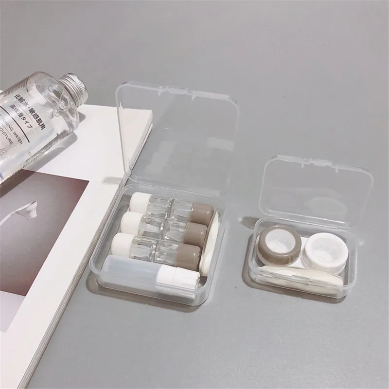 RGP double-ended multi-pack contact lens case Solid color beauty storage box can as gift | Аксессуары для одежды
