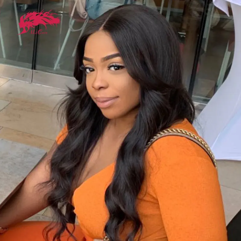 

Brazilian Loose Wave 13x4 Lace Front Wig PrePlucked With Baby Hair 150% Density Natural Color One Cut Virgin Human Hair Wigs
