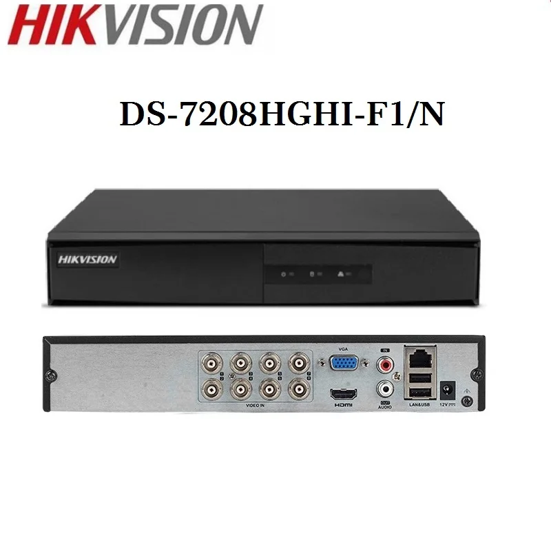  HIKVISION versión en inglés DS-7208HGHI-F1/N 1080P y DS-2CE56D0T-IRF 8CH KITS con HDD opcional