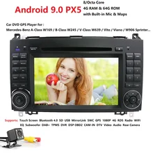 2din Android9.0 OctaCore PX5 автомобильный DVD для Benz Sprinter W169 W245 W906 Viano Vito W639 B200 с wifi gps навигационное радио 4G+ 64G