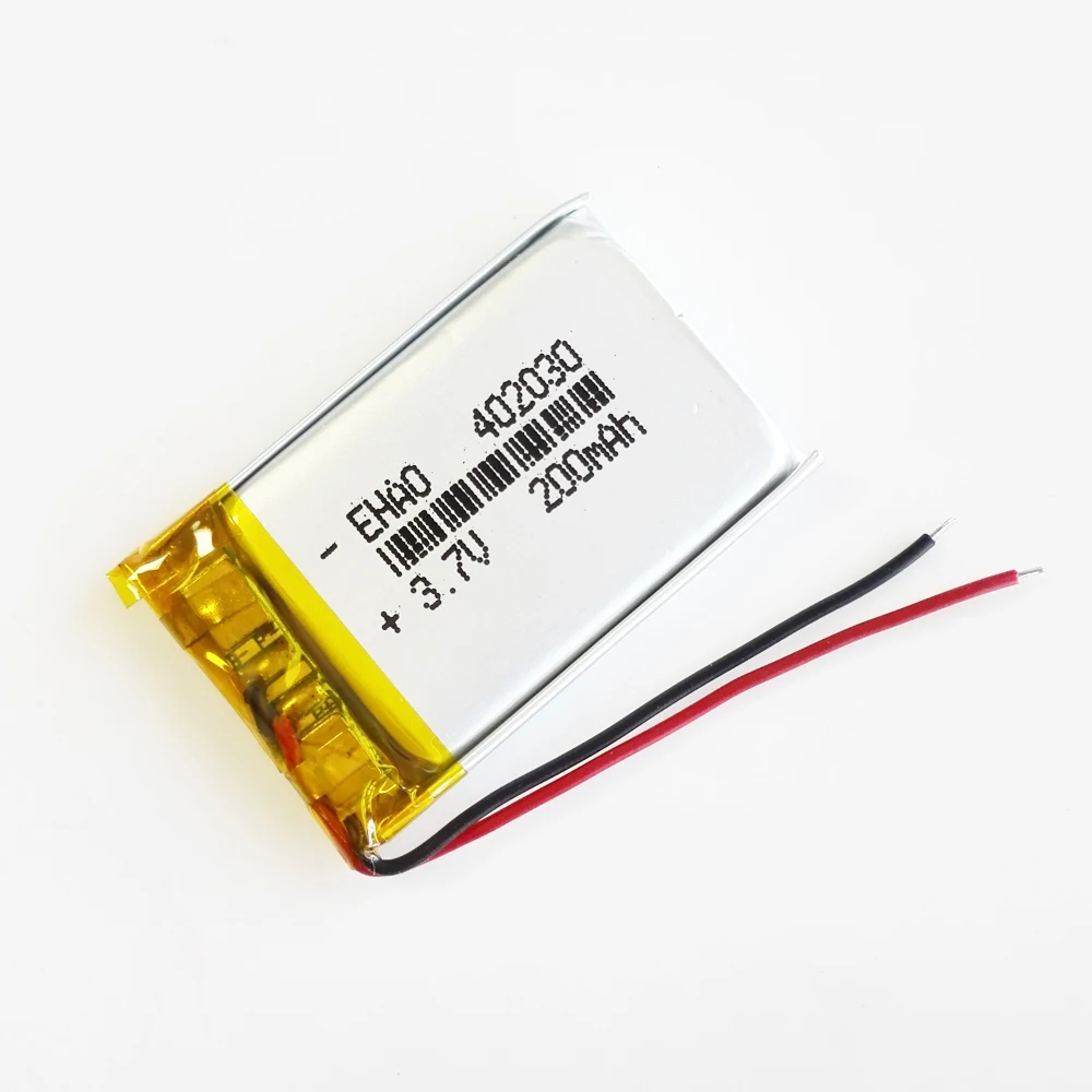 Литий полимерная аккумуляторная батарея 3 7 в 200 мАч 402030 для Mp3 GPS смарт часов