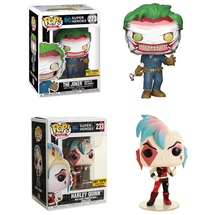 Оригинальные фигурки фигурок Джокера Funko Pop DC Comics супергероев Harley Quinn