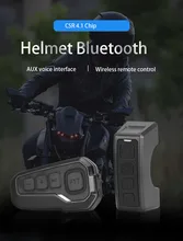Nieuwste K01A Headset Motorhelm Bluetooth 4.1 Intercom Interphone Met Afstandsbediening Hoge Kwaliteit