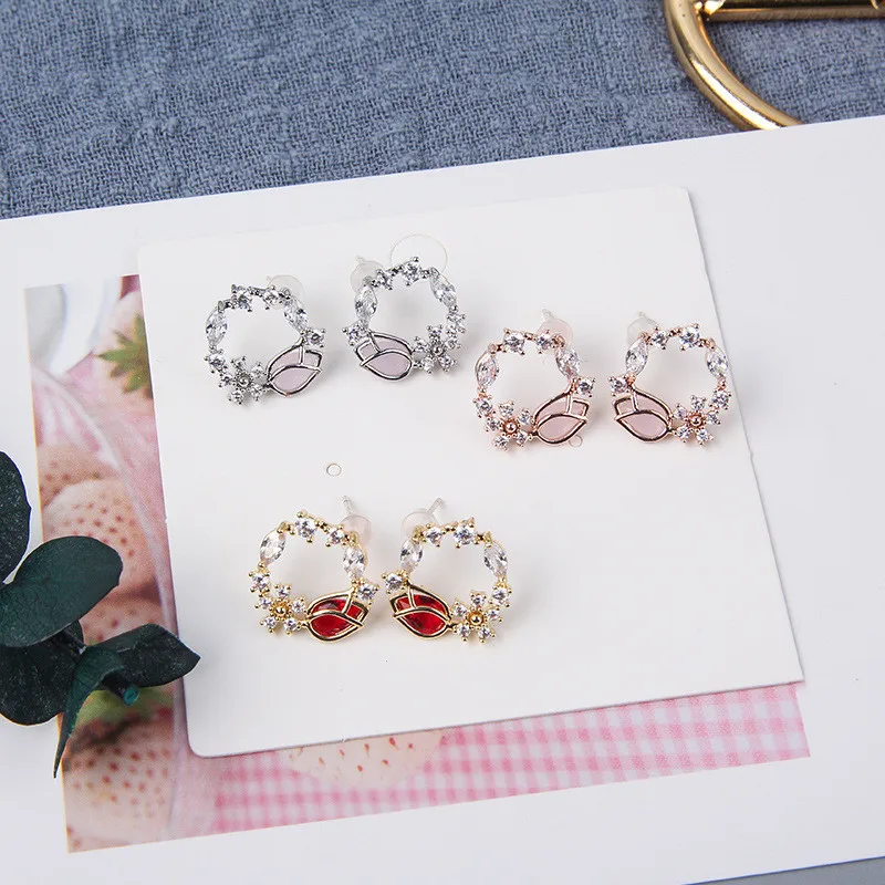 Главенствующий, тонкий кристалл геометрии, цветы, темперамент, маленький Джокер, индивидуальность, женские серьги, новая мода