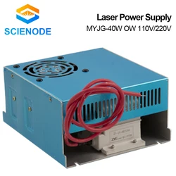 Scienode – alimentation Laser 40W CO2 110V/220V pour Machine de découpe et gravure de Tube Laser MYJG 40WT modèle B MYJG 
