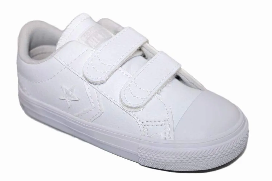 CONVERSE leather trainers INFANT STAR PLAYER EV 2V OX WHITE| | - AliExpress