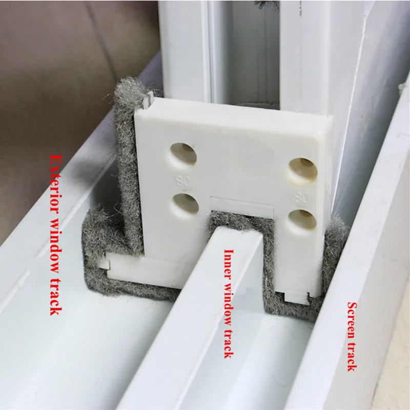 4pcssetSlidingWindowbufferblockWindproofBrushStriphomewarm