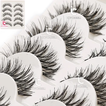 

Natural Beauty Lashes Extension Soft 5 Pairs Makeup Fake False Eyelashes Eyelash