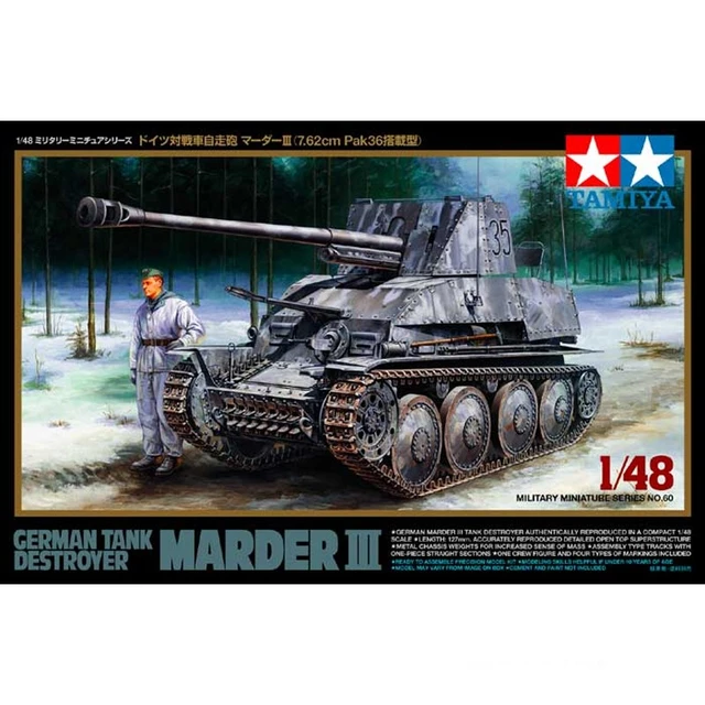 Tamiya 32560 1/48 German Tank Destroyer Marder III Military Hobby