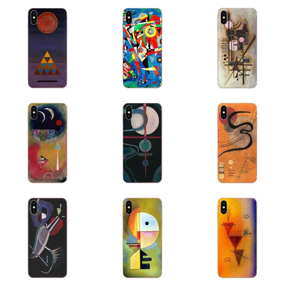 For Huawei Honor Mate 7 7A 8 9 10 20 V8 V9 V10 G Lite Play Mini Pro P Smart Soft Cases Cover Wassily Kandinsky