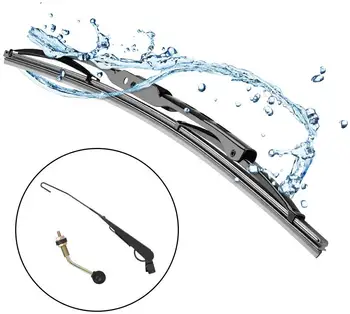 

KEMIMOTO UTV Manual Wiper Hand Operated Windshield Wiper for Polaris Ranger RZR 900 1000 for Can Am Marverick X3 for John Deere